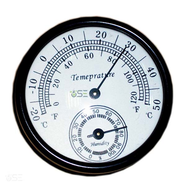 Aluminium Thermometer And Hygrometer