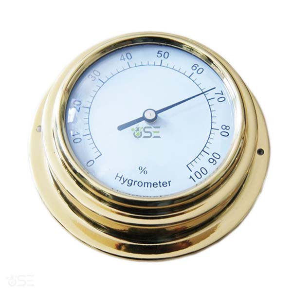 Wall Clock Brass Hygrometer