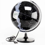 Black Celestial Globe With Lamp